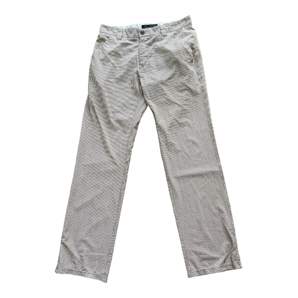 Oakley Pants 32Wx32L Stripe Turnpin Golf Stretch Lightweight Performance Logo Me - Picture 6 of 16
